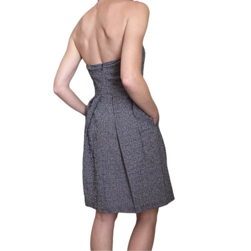 J. Crew Gray Strapless Pleated Dress for Weddings - Picture 2 of 12